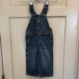 OshKosh Classic Blue Denim Overalls Size 2T